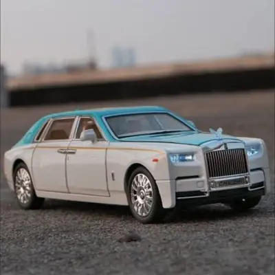 Picture of 1 PC 1:24 Rolls Royce Phantom Diecasts Alloy Car Luxurious Simulation Toy Vehicles Metal Car 6 Doors Open Model Car Sound Light Toys For Gift(Multicolor)