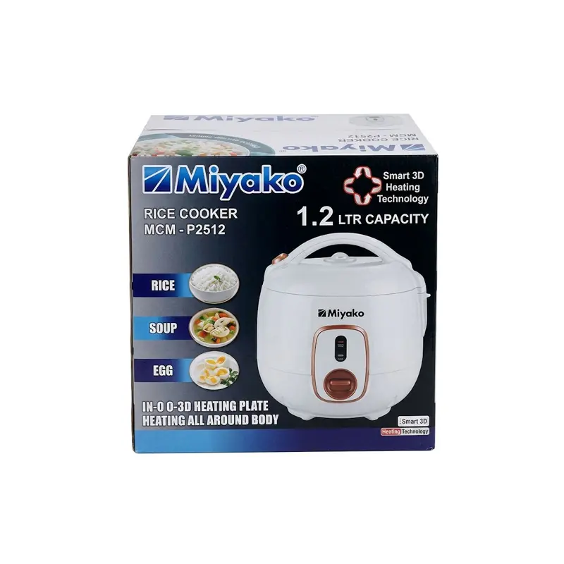 Picture of 1.2 Liter Miyako Smart 3D Rice Cooker MCM-P2512(Multicolor)