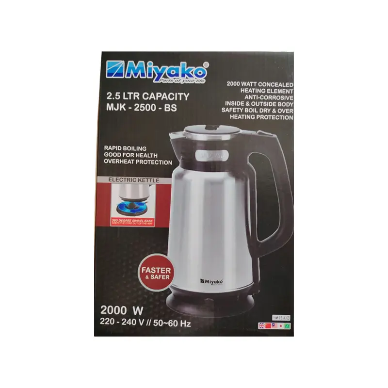 Picture of Miyako 2.5 Liter Electric Kettle MJK-2500 BS(Multicolor)