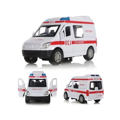 Picture of 1 PC Ambulance Vehicles Toys 1/32 Alloy Car With Light & Sound(Multicolor)