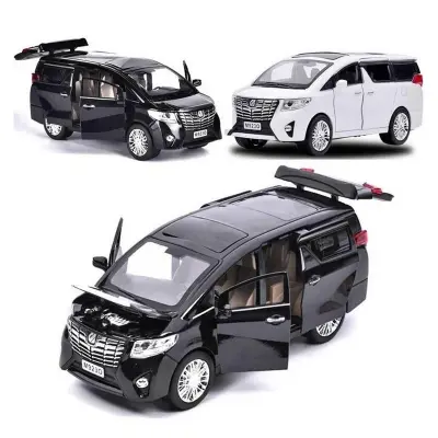 Picture of 1 PC 1:32 Toyota Alphard MPV Diecasts Car Simulation Steering Shock Toy Vehicles Metal Car 6 Doors Open Model Car Sound Light Toys For Children Gift(Multicolor)
