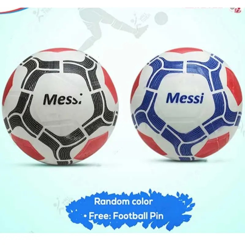 Picture of 1PC Soft Rubber Football For Toddler (ball_messi_90k) - Size 4(Multicolor)