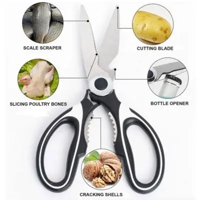 Picture of 1PC Multi-Functional Kitchen Scissors For Cutting Meat Poultry Fish Vegetable - Versatile Scissors For Various Kitchen Tasks(Multicolor)
