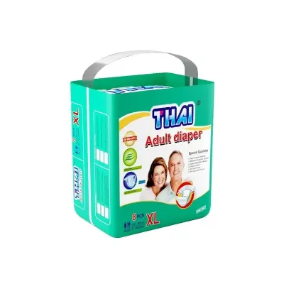 Picture of Thai Adult Diaper Size-XL 8PCS (112-162CM) (44-64 Inches)(Multicolor)