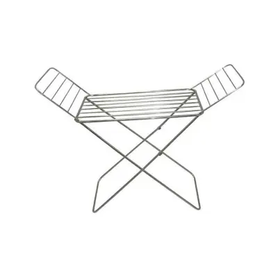 Picture of Home Intuition Foldable Clothes Drying Rack Dryer- SKB-Model- DCH-201 Multi-function cloth drying stand Adjustable height Durable caster wheels Rust free Hanger slots Designed for better air flow Better dry function by the windblown from various angles Us(Silver)