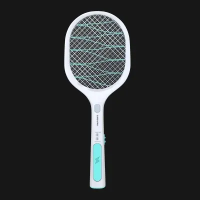 Picture of Super Star Electric Mosquito Killer Bat - 3-in-1 Rechargeable Insect Swatter with Mosquito Killer Lamp(White)