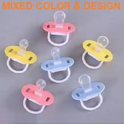 Picture of 2 Pieces Food Grade Silicone Baby Pacifiers Teethers Toddler Pacifier Orthodontic Soothers Teat for Baby Pacifier(Multicolor)