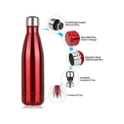 Picture of 500ml Thermos Stainless Steel Insulated Cup Bottle For Water Tea Coffee(Multicolor)