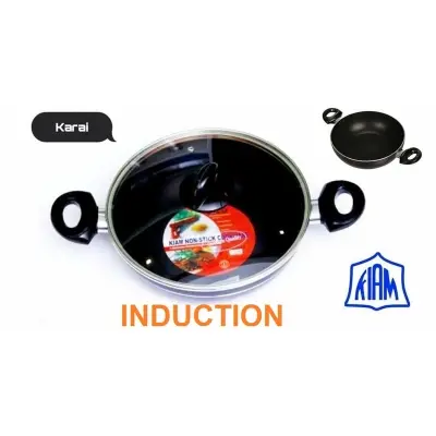 Picture of Kiam karai 26CM with glass lid (Induction)(Multicolor)