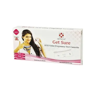 Picture of 12 Pcs Get Sure Pregnancy Test Digital Cassette Device Kit / Urine HCG Check Strips