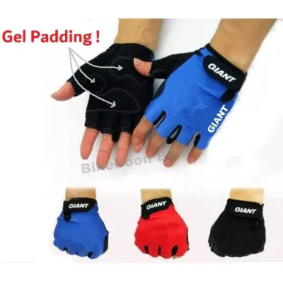 Picture of 1 Pair Half Gloves Gel Padded Bike/Scooter/Cycle Riding Hand Gloves large
