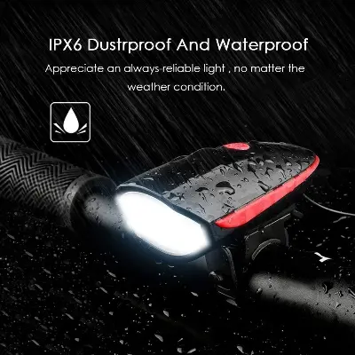 Picture of Rechargeable bicycle light with Horn