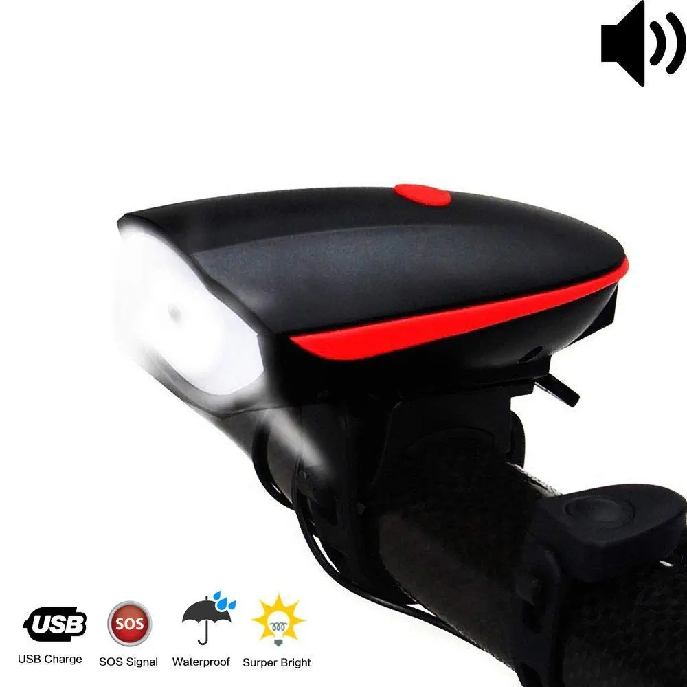 Picture of Rechargeable bicycle light with Horn