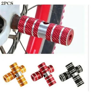 Picture of 2PCS Bike Pegs Aluminum Alloy BMX Pegs Bicycle Foot Pedals for Mountain Bike Cycling Rear Stunt Pegs Fit 3/8 inch Axles