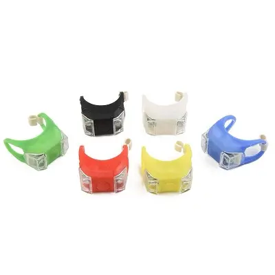 Picture of 2pcs Bicycle Frog Design Lamp Waterproof Silicone LED Warning Light - cycle accessories