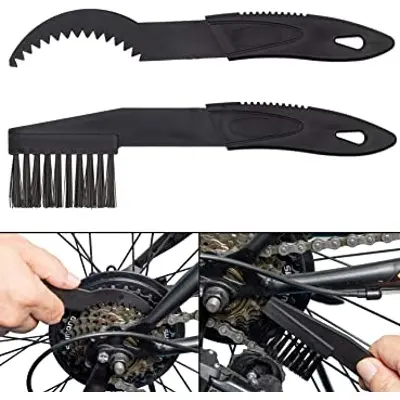 Picture of Bicycle cassette and chain cleaning brush-black