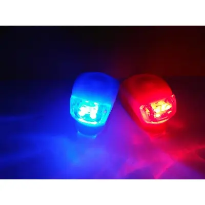 Picture of 2 Piece Bicycle Frog Design Lamp Waterproof Silicone Led Warning Light - Cycle Light