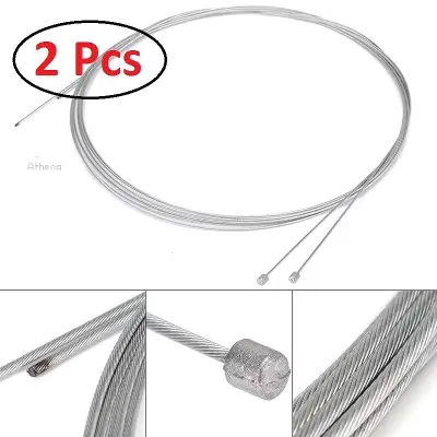 Picture of 2 pcs Cycle Gear Shifter Cable/Bicycle Gear Shifter Wire/Cycle Gear cabel/Gear Cable Sets Core Inner Wire for MTB Road Bikes.