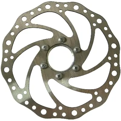Picture of 1 Piece High Strength Bike Brake Disk Plate Flange Type Threaded Disc Brake Disc 160Mm Diameter for Bicycle rotor Stainless Steel