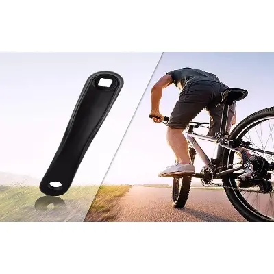 Picture of Bicycle Left Steel Pedal Crank for Mountain Bike,for bicycle 170mm (Black)