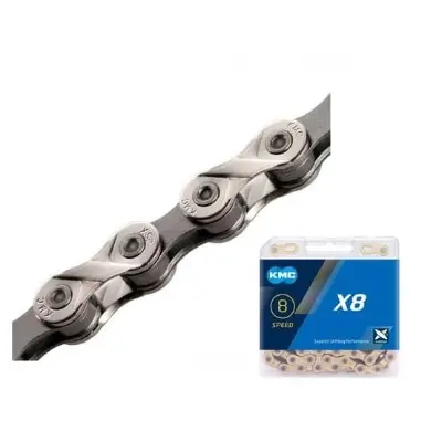 Picture of KMC X8 Bicycle Chain For 8 Speed Silver High Quality Chain For Bicycle - Bike