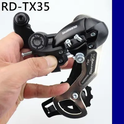 Picture of Shimano RD-TX35 6/7 Alloy Gear MTB Bike Bicycle Rare Derailleur(Chain changer) - Black