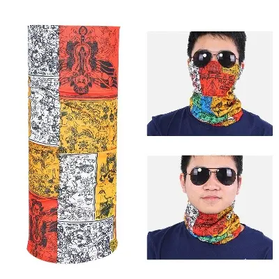 Picture of Fashion Multicolor Seamless Tubular Bandana for Outdoor Dust Headband Magic Scarf Head Wrap Neck - Random