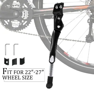 Picture of Bicycle Kickstand, Aluminum Alloy Single Support Side Support for Mountain Bicycle, Parking Side Support for 24-28 Inches
