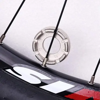 Picture of 1pcs Bicycle Spoke Nipple Wrench 8 Way Spoke Nipple Key Wheel Rim Wrench Stainless Steel Repair Tool Key