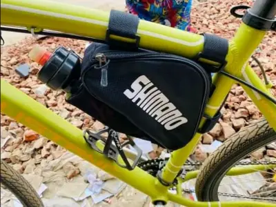 Picture of Shimano Bicycle triangle fram bag with bottle cage holder system bag