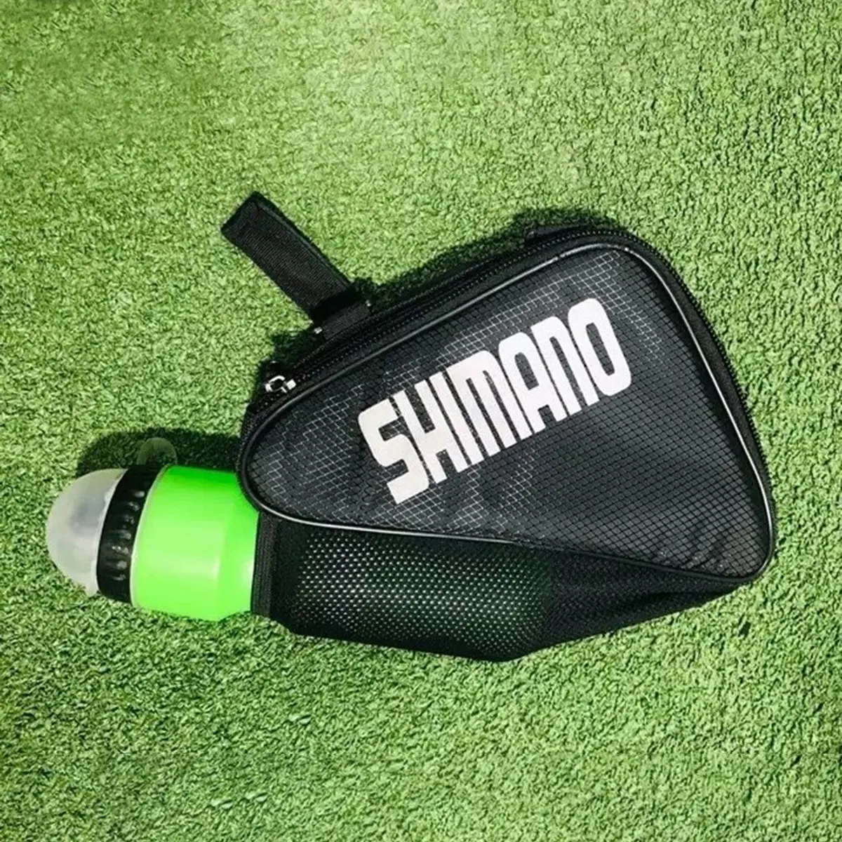 Picture of Shimano Bicycle triangle fram bag with bottle cage holder system bag