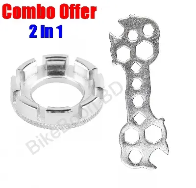 Picture of 6 Spoke Repair Tools with Bicycle 13 Spanner Tools for Cycle Maintenance Tooll (Combo offer)