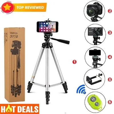 Picture of Multi Level Tripod For Camera & Phones - Silver/Black