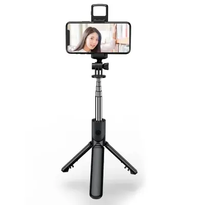 Picture of Flexible Bluetooth Selfie Stick Tripod Fill Light for Enhanced Lighting Remote Control for  Operation - cloth stand