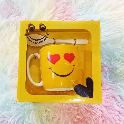 Picture of Emoji Ceramic Mug Birthday Gift🎈 - Yellow