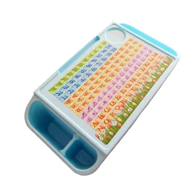 Picture of Baby Reading / Writing Table / Kids Study Table / Storage Box Plastic for baby / bangla, English, arabic letters - Multicolor