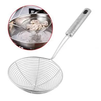 Picture of Steel mesh spoon Deep Frying  - stainless steel - Silver