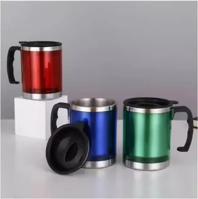 Picture of Stainless Steel Thermal Insulated Non Spill Traveling Mug 450 ml - Multicolor