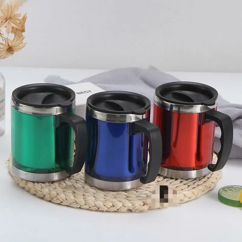 Picture of Stainless Steel Thermal Insulated Non Spill Traveling Mug 450 ml - Multicolor