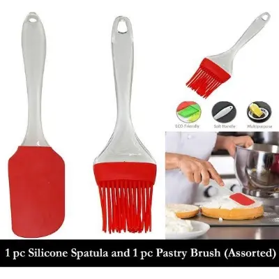 Picture of Silicone Brush and Spatula for Kitchen - Multicolor