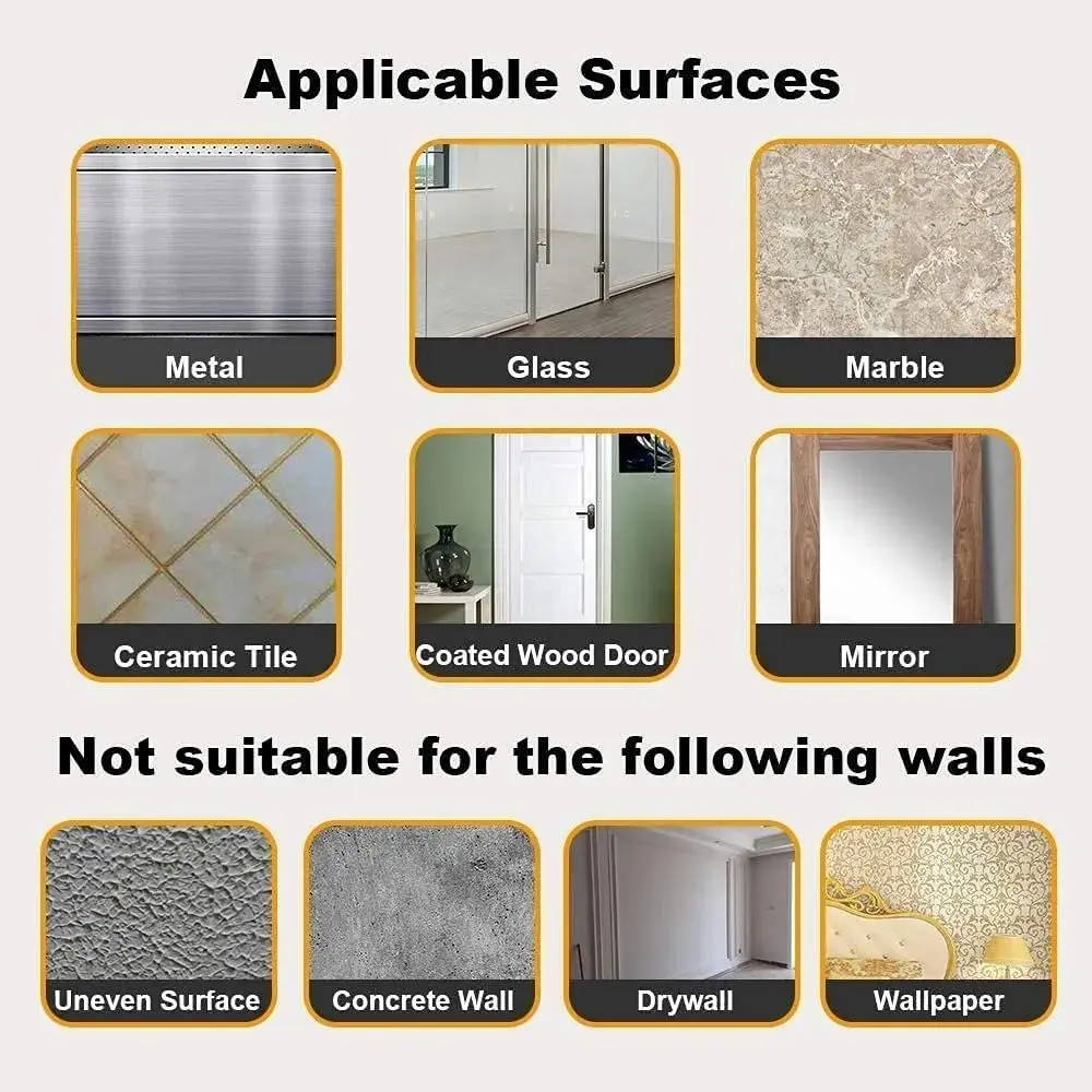 Picture of Wishbone Golden / Silver Self Adhesive Hooks No Drilling Wall Hooks Bathroom Hooks Kitchen Hooks Waterproof / 6 cm X 6 cm Heavy Duty Sticky Hooks for Hanging 10KG(Max) (6 PCS) - Gold