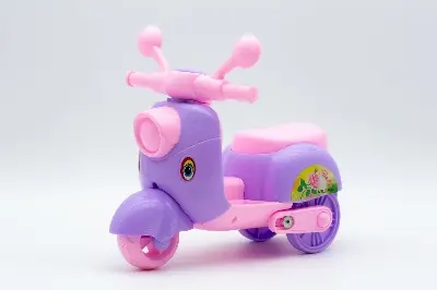 Picture of Vespa Scooter Toys/Baby Toys Bike/Pull String Toys with Light - Pink