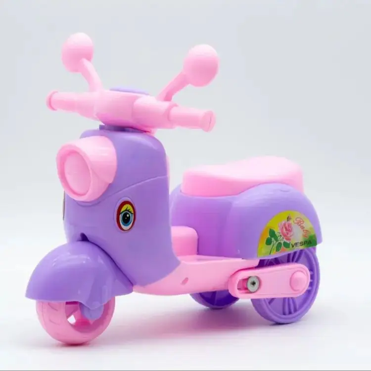 Picture of Vespa Scooter Toys/Baby Toys Bike/Pull String Toys with Light - Pink