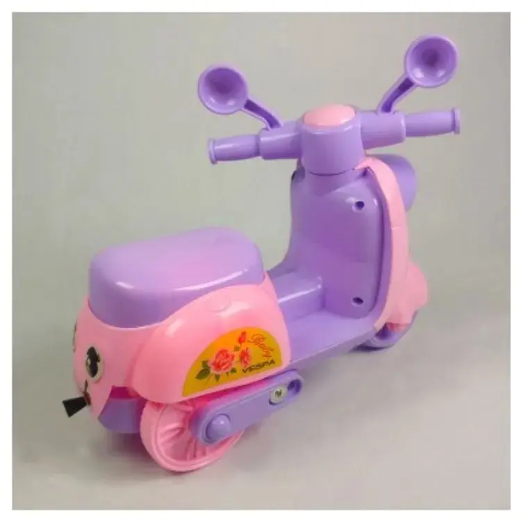 Picture of Vespa Scooter Toys/Baby Toys Bike/Pull String Toys with Light - Pink