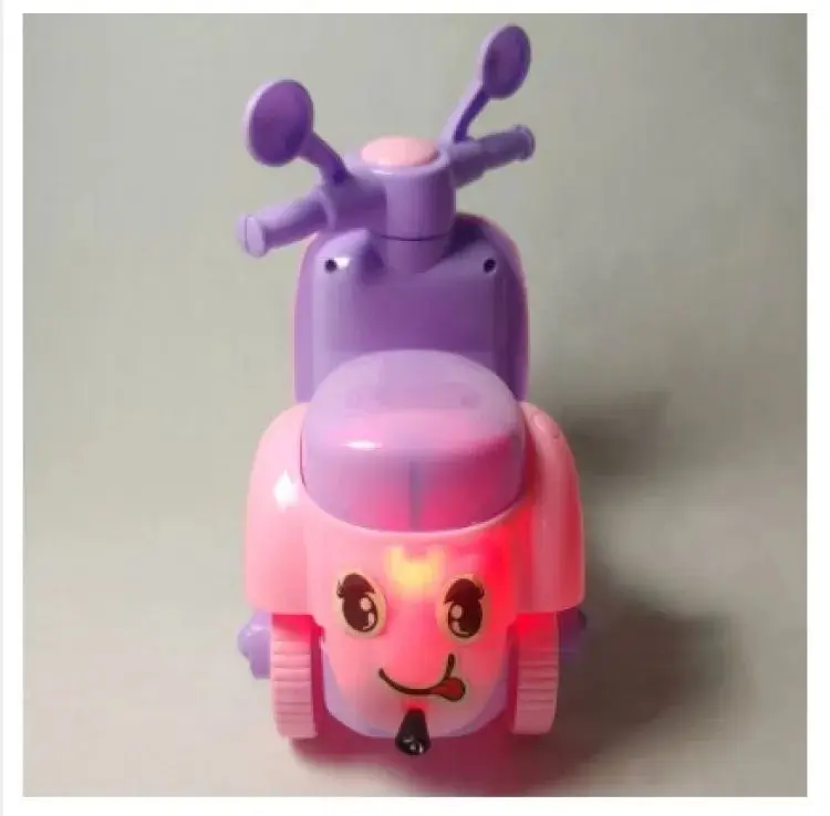 Picture of Vespa Scooter Toys/Baby Toys Bike/Pull String Toys with Light - Pink