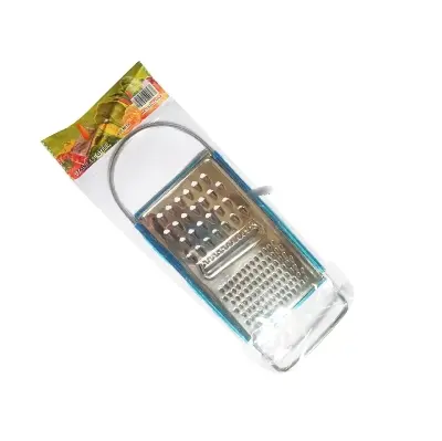 Picture of 3 in 1 Stainless Steel Vegetable Grater Silver hand greater for cheese potato Fruit Multifunctional Vegetable Cutter - Silver