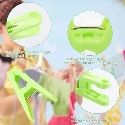 Picture of 50 PCS Clothespins Plastic Colorful Small Clips - Multicolor