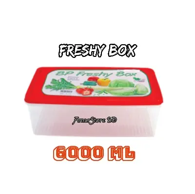 Picture of Big Size Freezer Food Storage Box, Bread Box, Microwave Safe Container 6000 ml BPA Free, Air Tight Box Bp