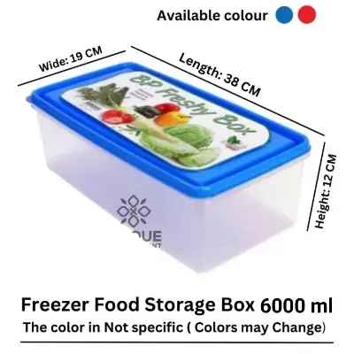 Picture of Big Size Freezer Food Storage Box, Bread Box, Microwave Safe Container 6000 ml BPA Free, Air Tight Box Bp