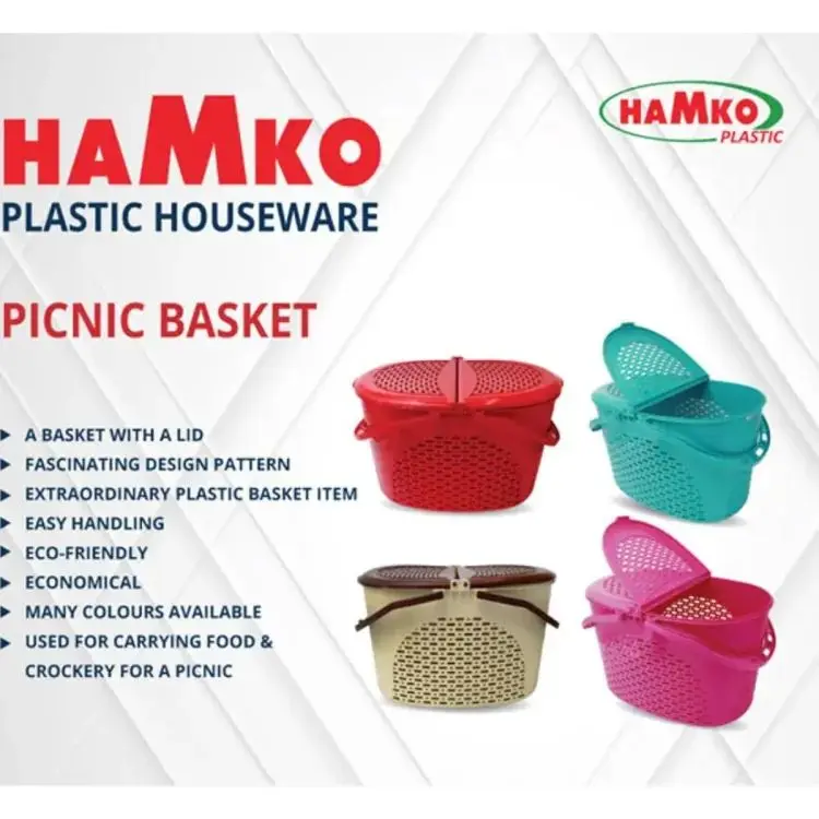 Picture of Picnic Baskets, Keeping baby clothes, small pets, suitable for transporting a variety of items - Multicolor